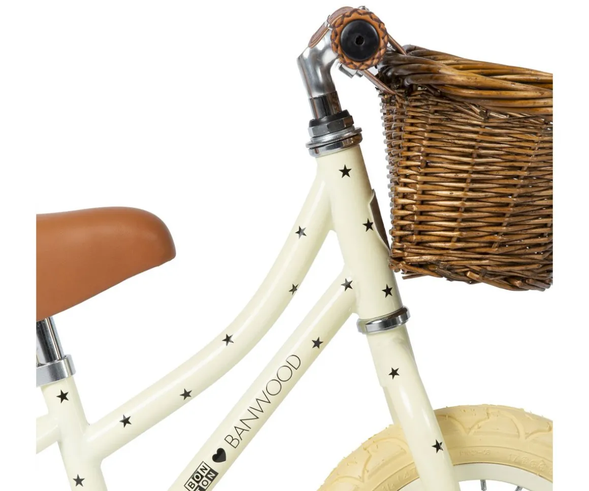 Bicicleta Banwood sin Pedales First Go! Bonton Crema