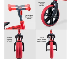 Bicicleta sin Pedales Yvelo Junior Rojo