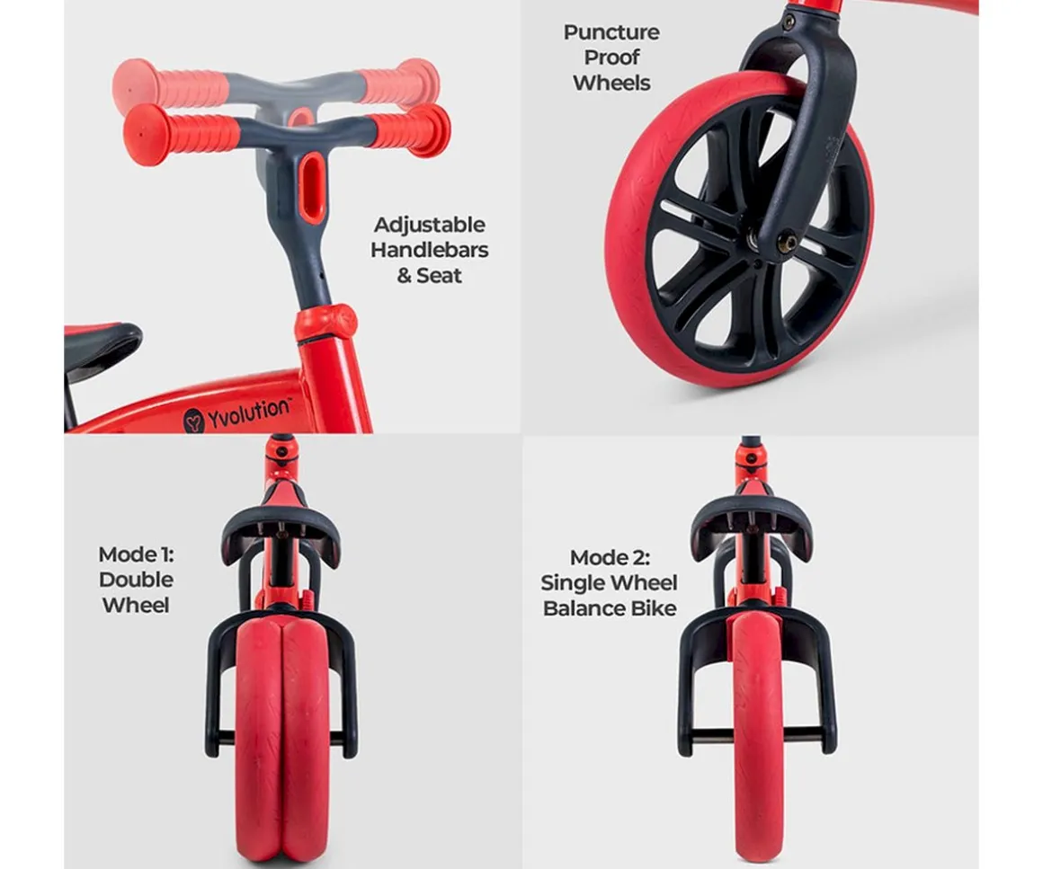 Bicicleta sin Pedales Yvelo Junior Rojo