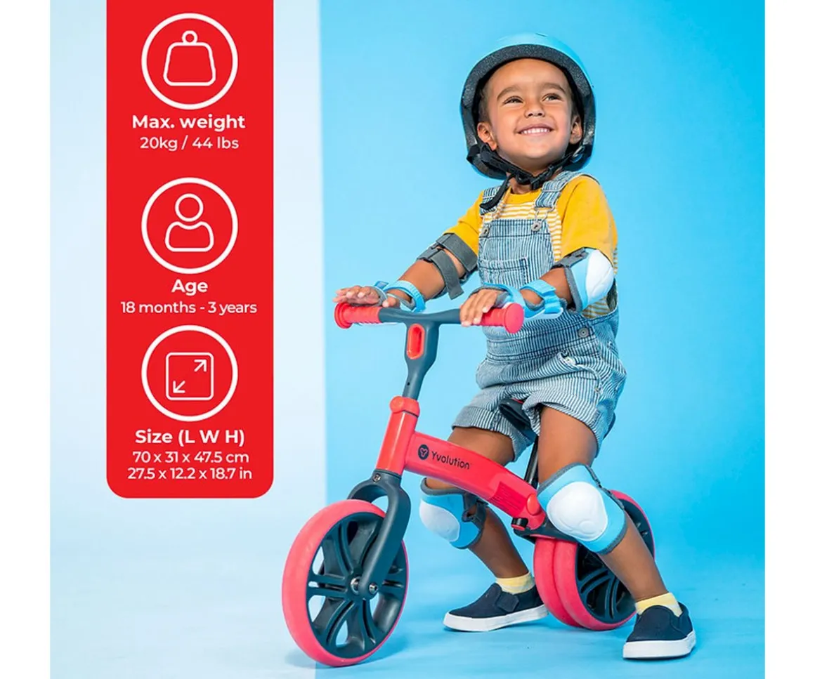 Bicicleta sin Pedales Yvelo Junior Rojo