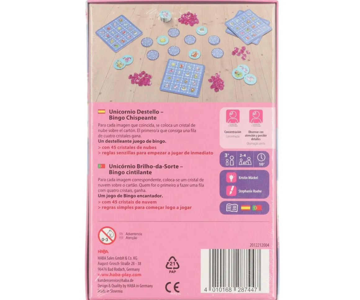 Bingo Chispeante Unicornio Destello