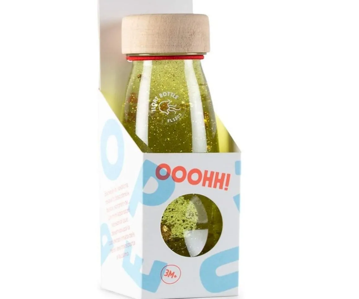 Botella Sensorial Flotante Gold