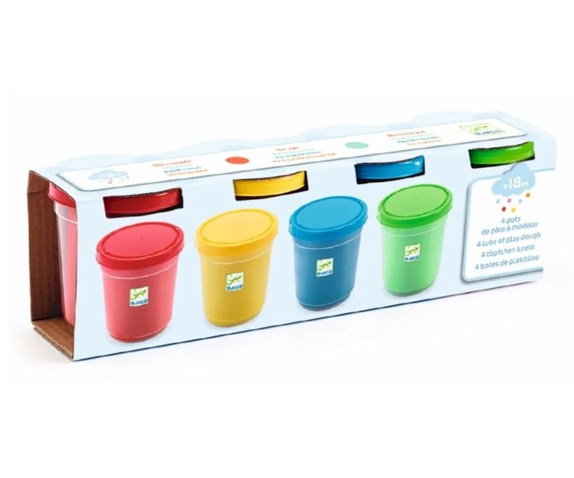 4 botes de plastilina