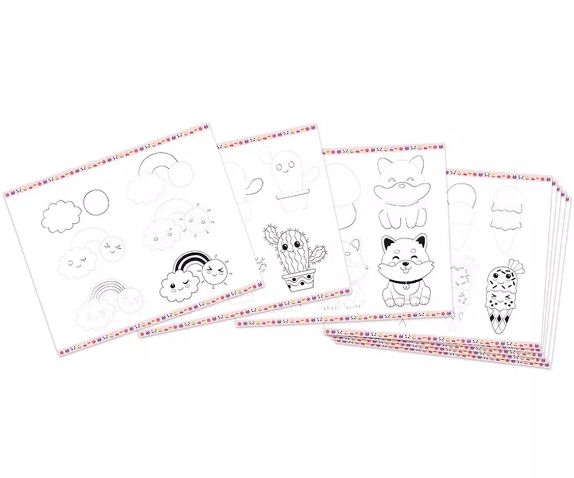 Caja Dibujo Creativo 20 Modelos Kawaii