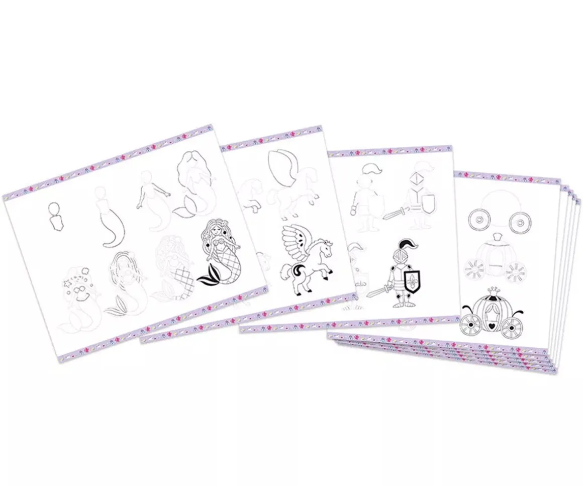 Caja Dibujo Creativo 20 Modelos Fantasía