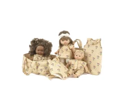 Capazo y Almohada para Muñecos Daisy Flowers
