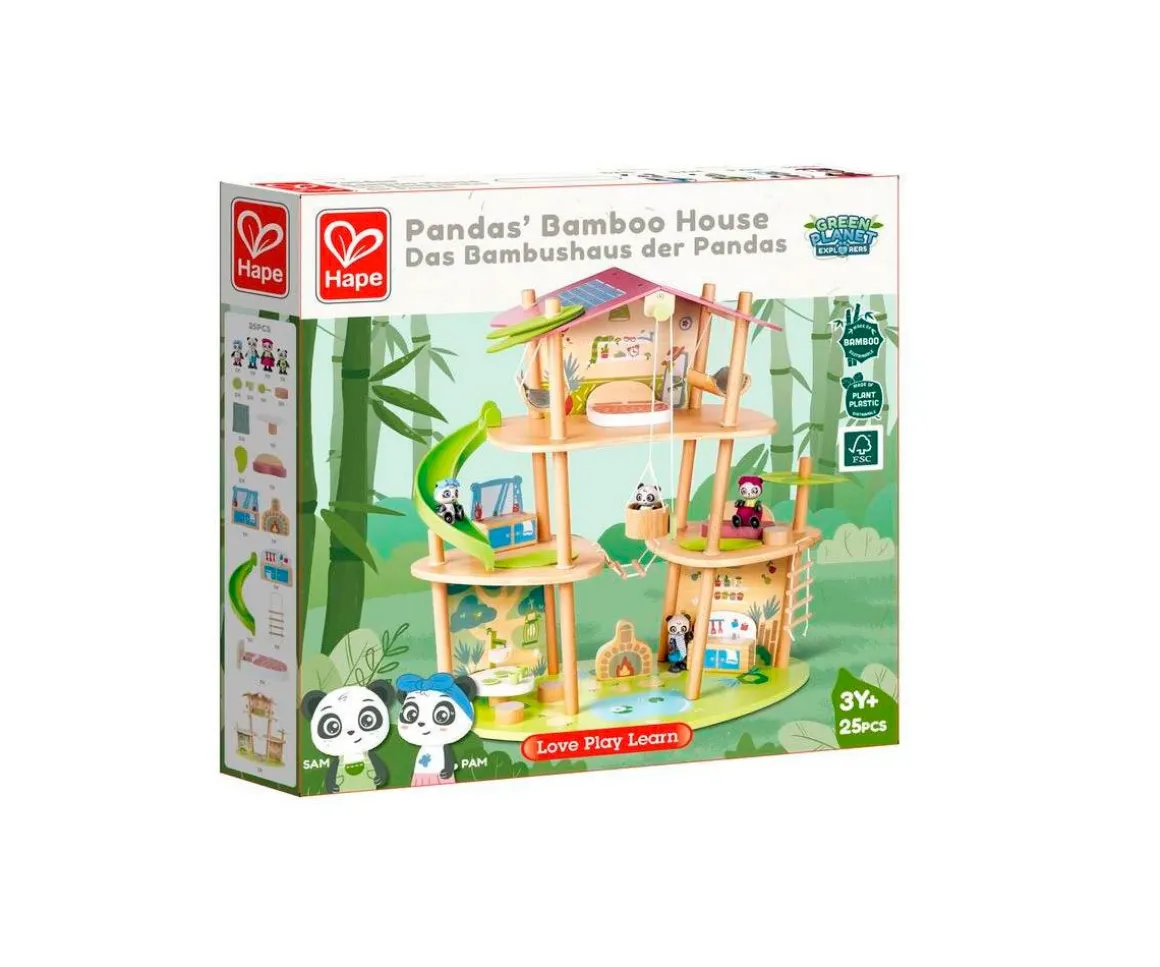 Casa de Bambú de los Osos Pandas