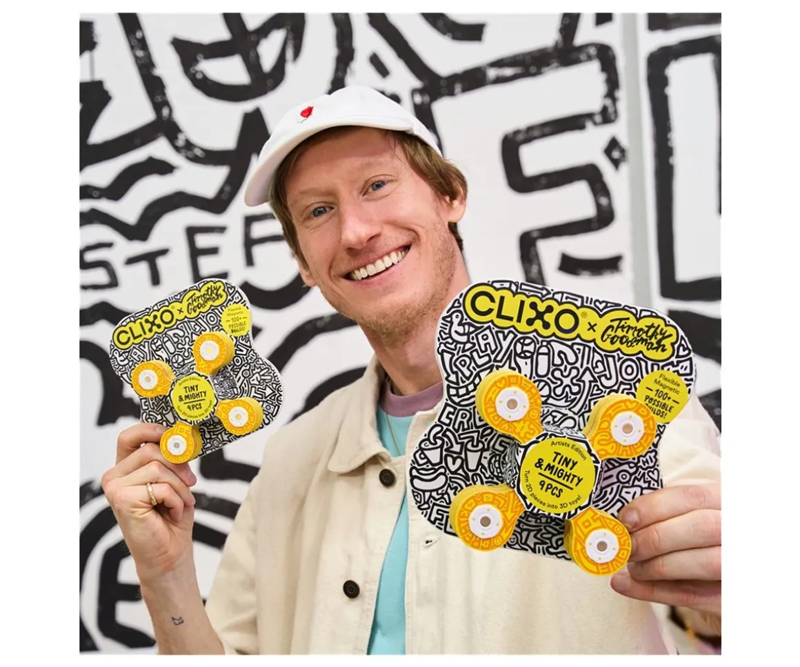 Clixo Tiny & Mighty Artist Edition: Timothy Goodman 9 piezas