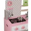 Cocina de Madera Macaron Blanca y Rosa