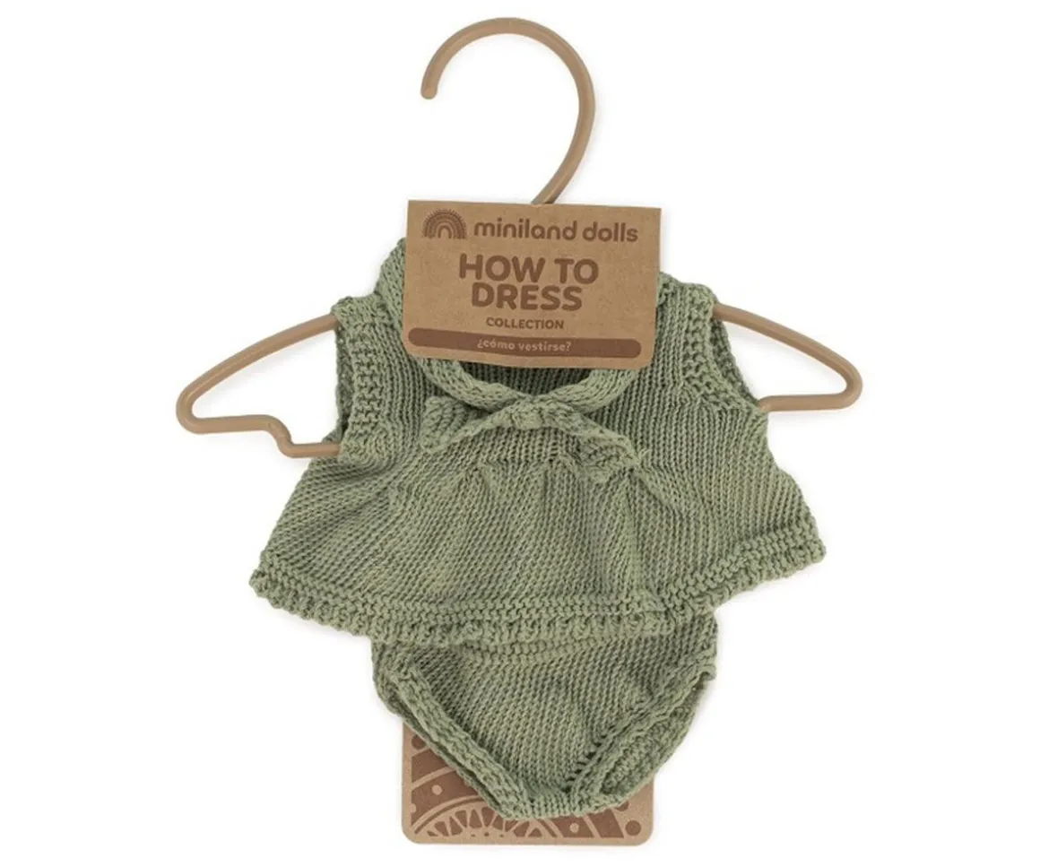 Conjunto Punto Vestido y Diadema 21 cm