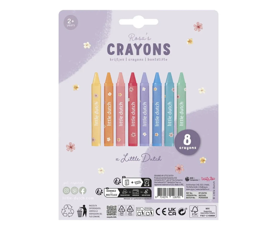 Crayones de Cera Rosa