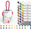 Cubo de 24 Crayones Silky Secado Rápido, Suaves y Lavables