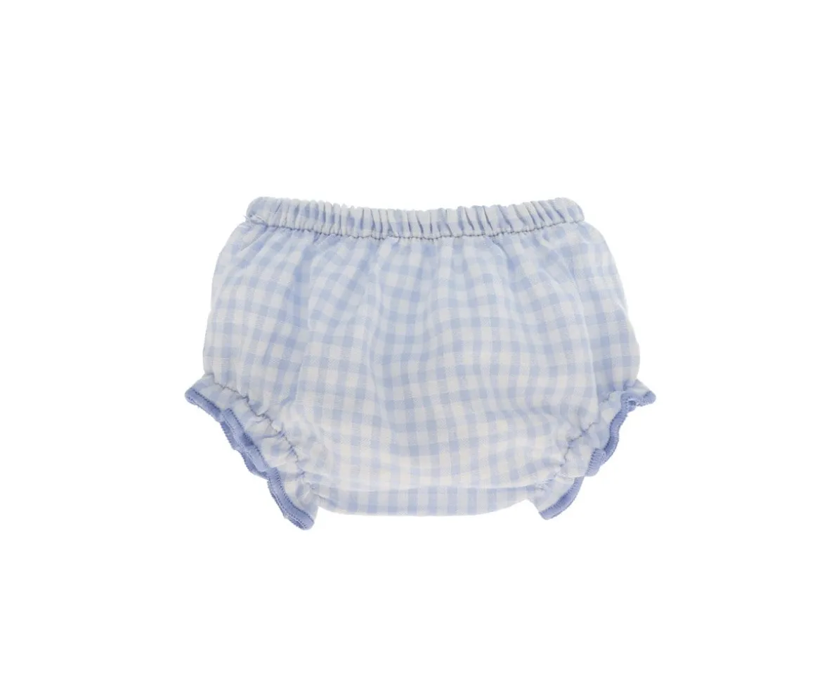 Culotte Vichy Azul Celeste para Muñeco