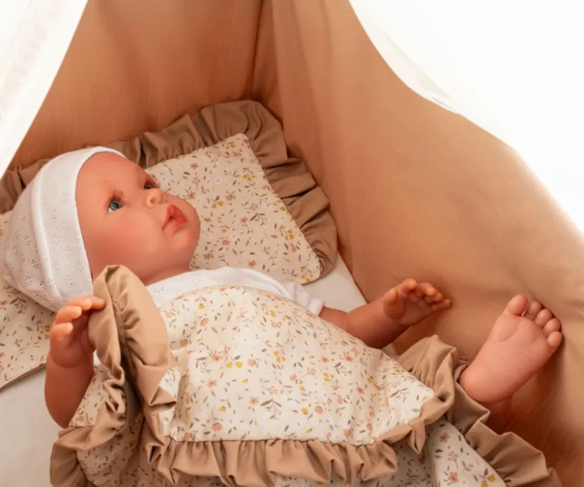 Cuna con Dosel para Muñecas Teresa