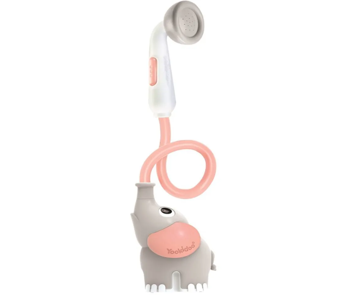 Ducha Bañera Elefante Rosa Yookidoo