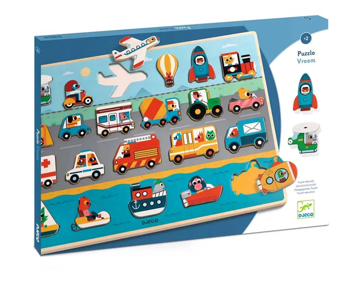 Encajable Puzzle Vroom