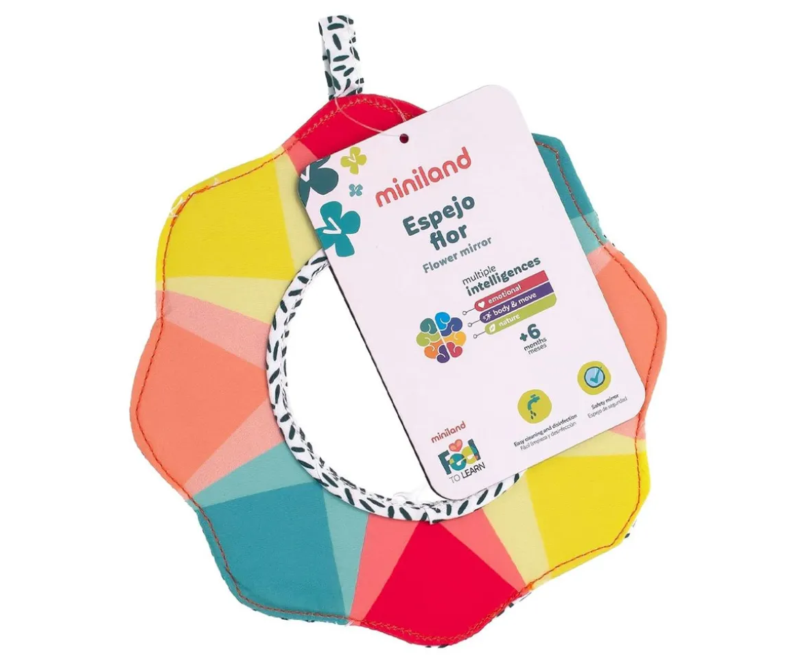 Espejo Sensorial para Bebés Flor