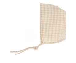 Gorro Vichy Beige para Muñeco
