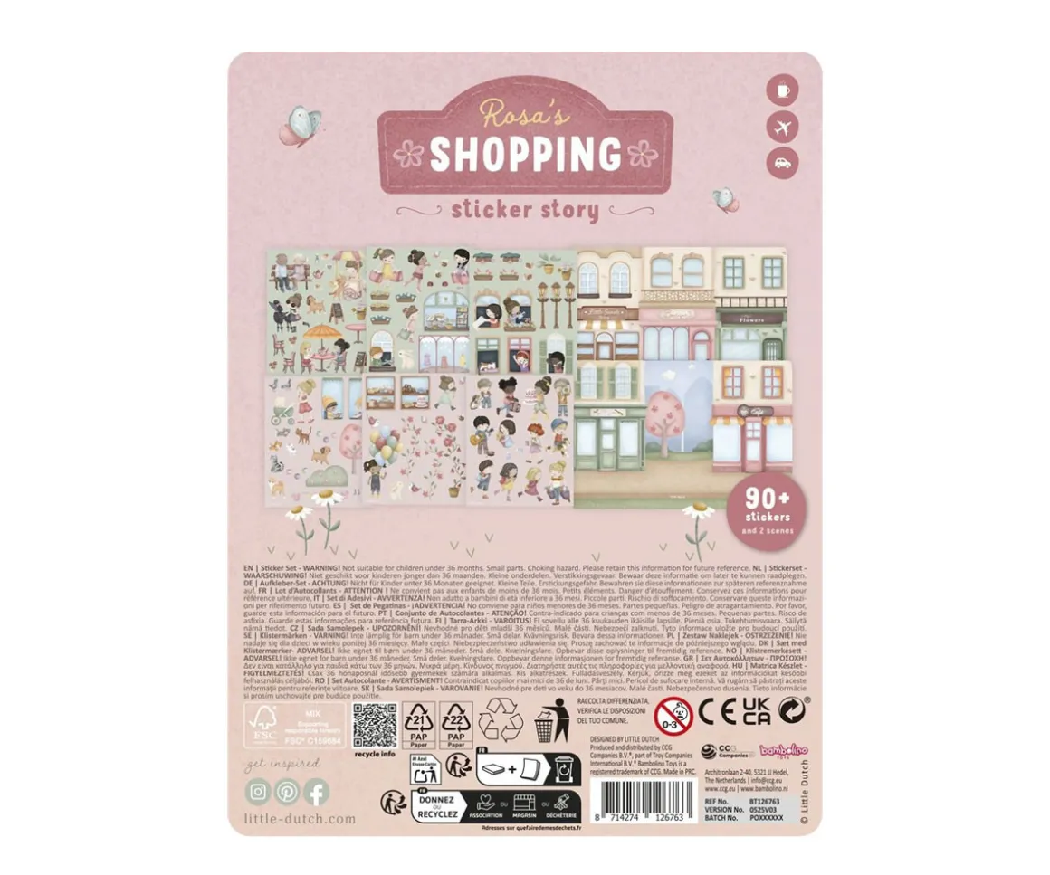 Libro de Pegatinas Reutilizables Rosa y sus Amigos