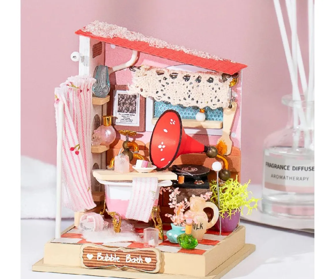 Maqueta en Miniatura Cuarto de Baño de Burbujas