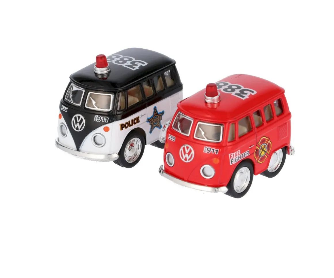 Mini Furgoneta Policia Negra