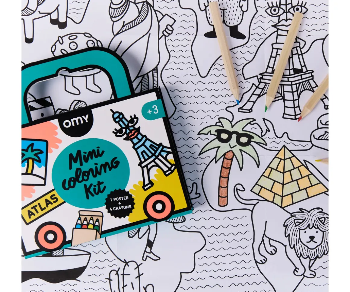 Mini Pocket Omy Atlas para Colorear
