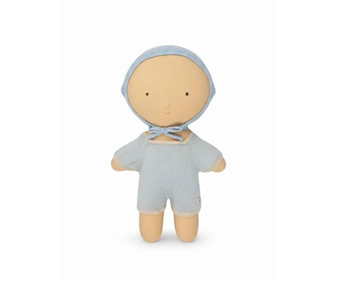 Mono para Muñecos Gommu Rayas Azul Clarito-Crema