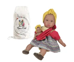 Muñeca Alika con Bebé Burgundy