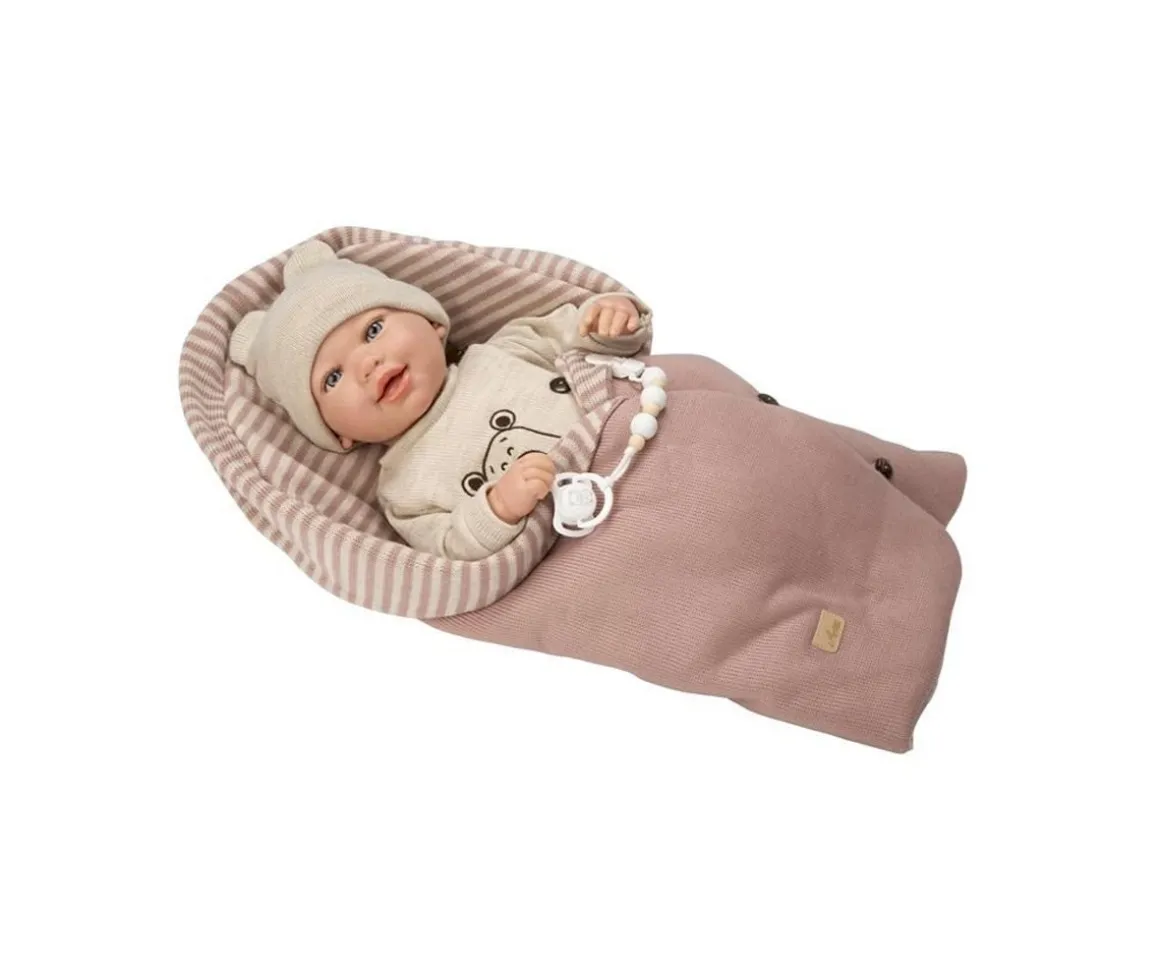 Muñeco Reborn Lain con Saco 45 cm