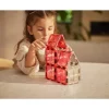 Pack Glitter Tiles Transparent/Pink 16 piezas