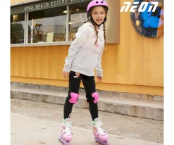 Patines Combo Neón Rainbow T.34-37