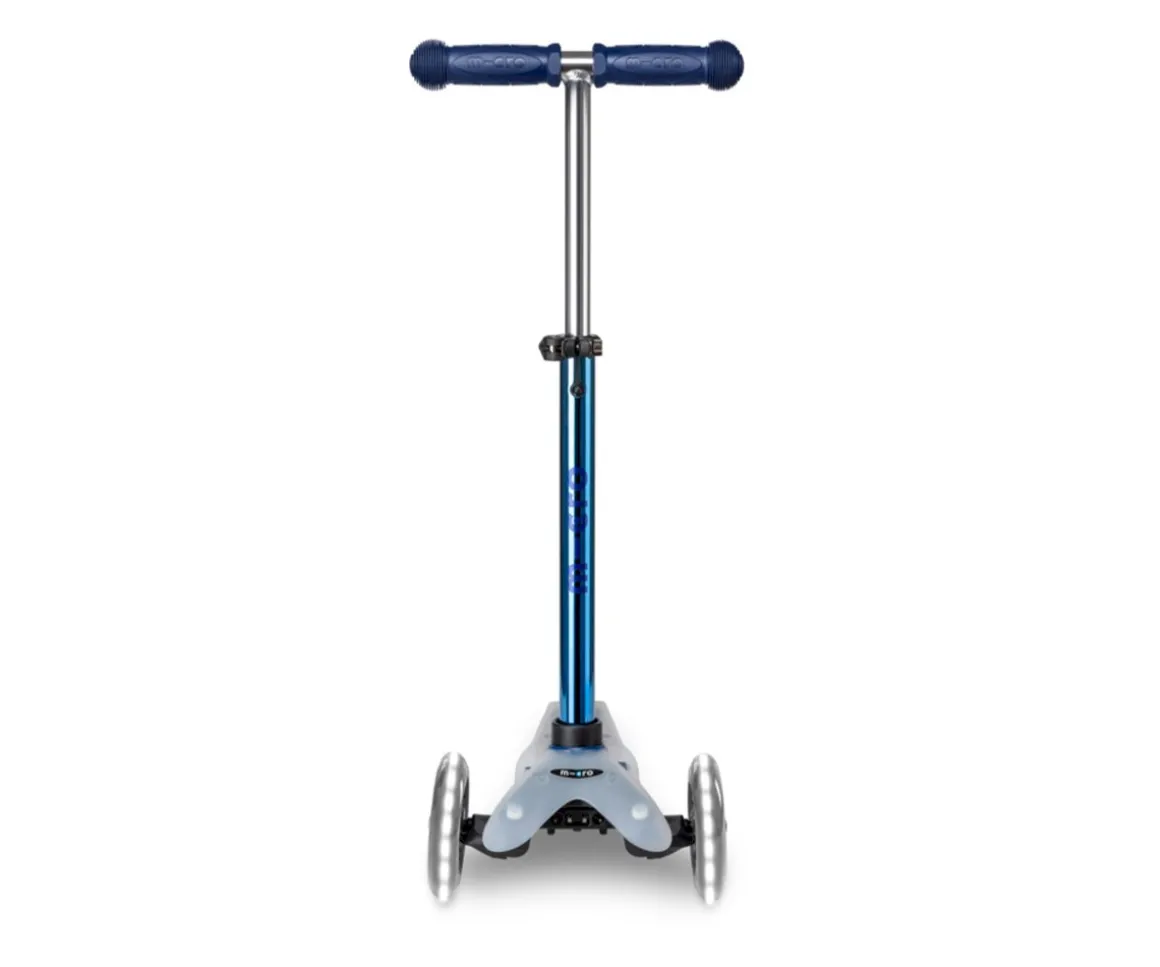 Patinete Mini Micro Deluxe Flux Neochrome Azul Luces LED