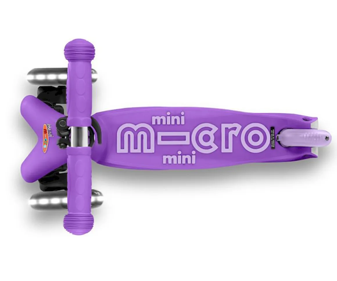 Patinete Mini Micro Deluxe Lila Led