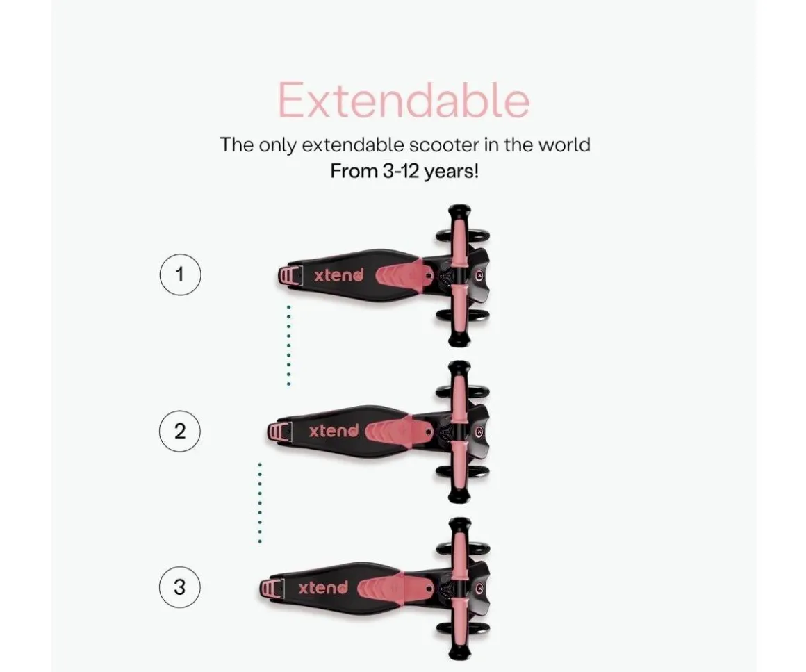 Patinete Xtend Scooter-Ride On Soft Salmón