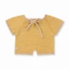 Pelele para Muñecos Gommu Rayas Amarillo-Crema