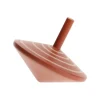 Peonza de Madera Espiral Marrón Oscuro