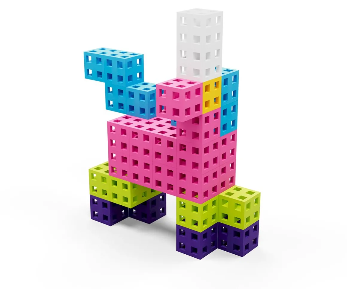 200 Piezas de Construcción Classic CUBE Pink