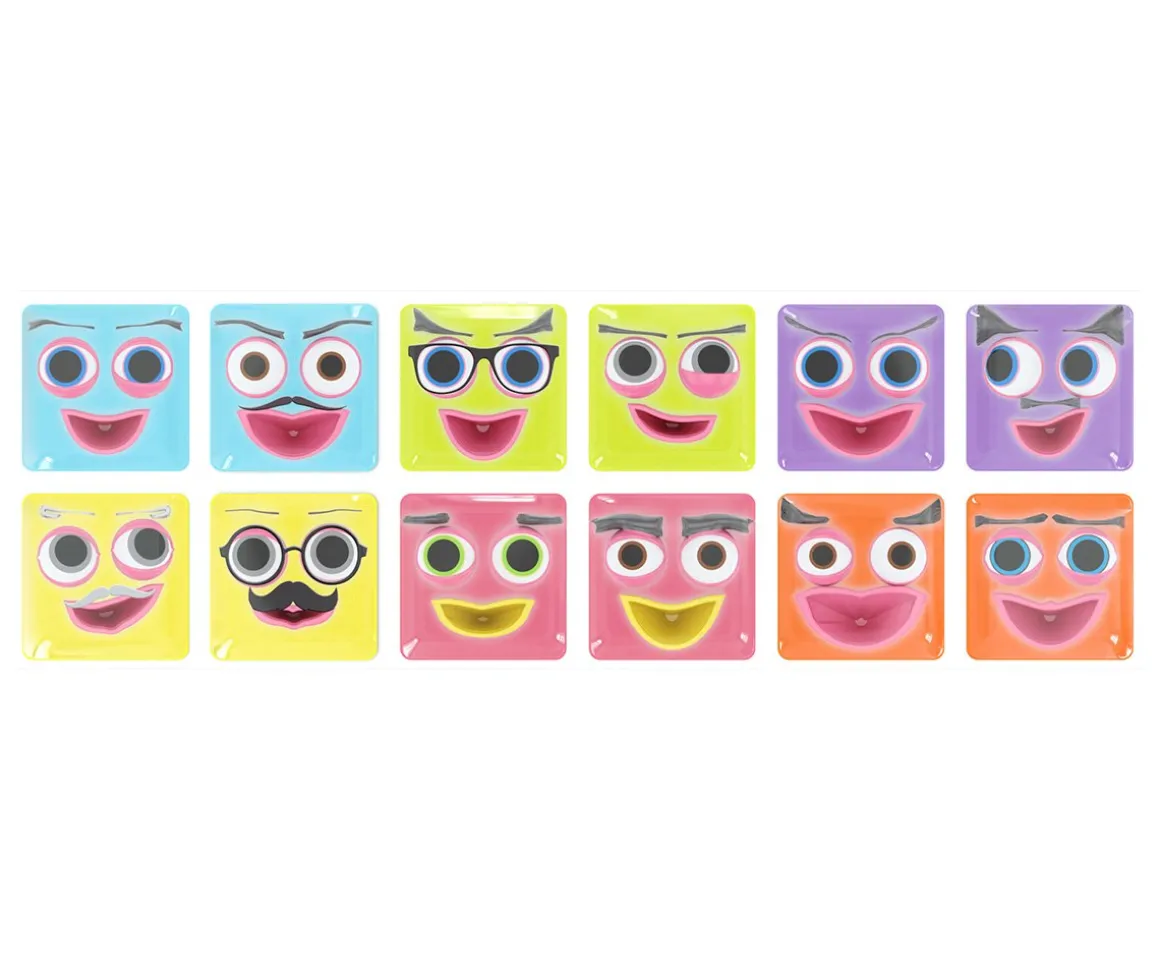 12 Piezas Emoti Meli Happy