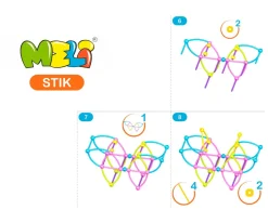 150 Piezas Stik Pastel
