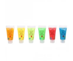 Pintura de Dedos 6 Tubos Colores Brillantes