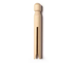 50 Pinzas de Madera Retro Natur