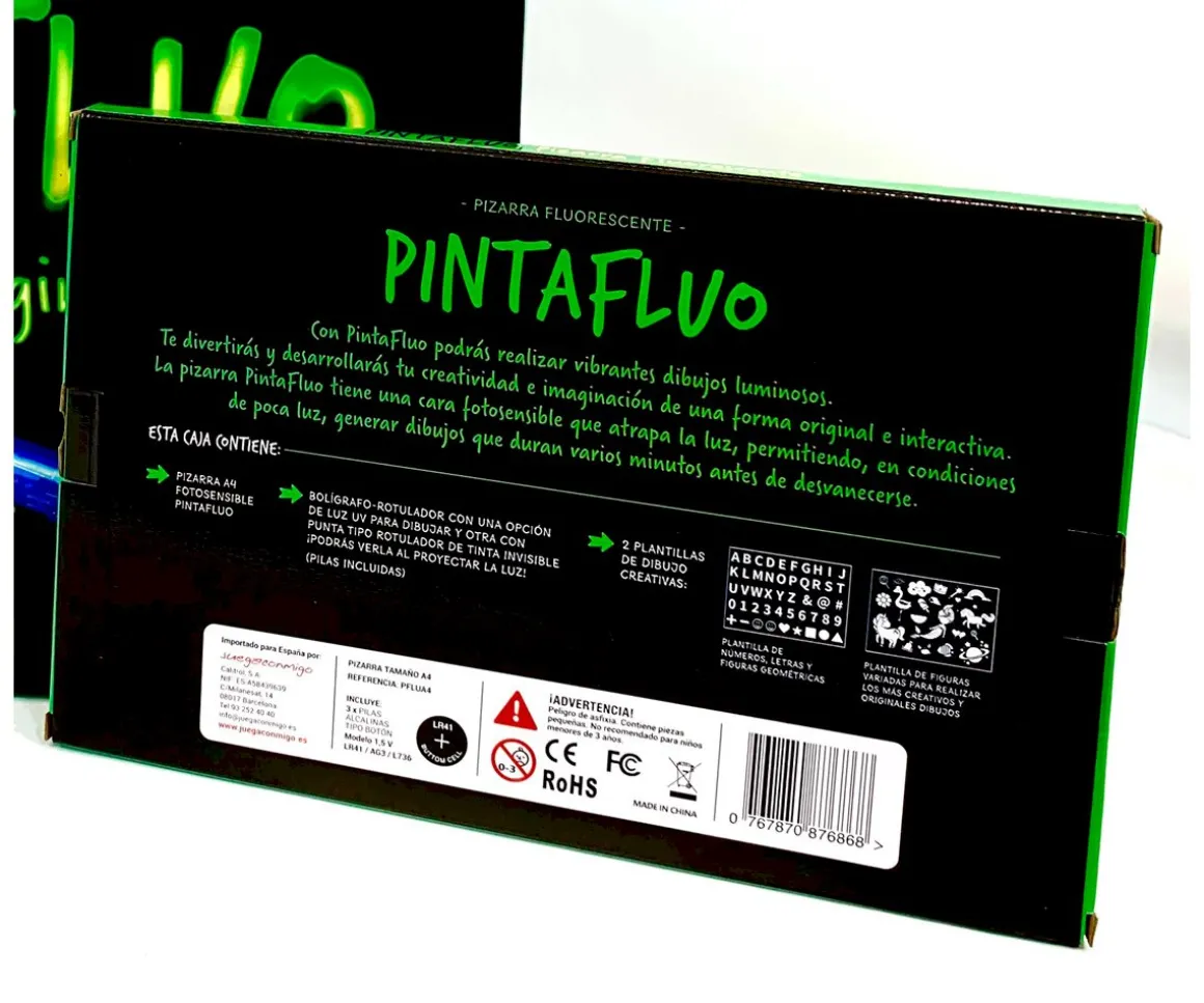 Pizarra Fluorescente Pintafluo A4