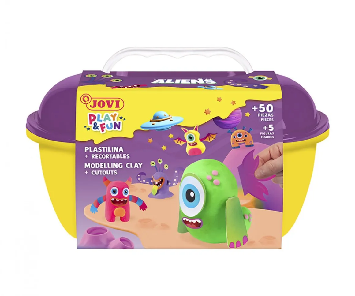 PLAY&FUN Cofre Plastilina Aliens