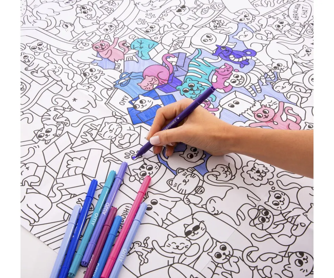 Póster XL Kitty Para Colorear