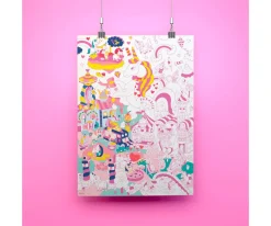 Póster XL Omy Lily Unicornio