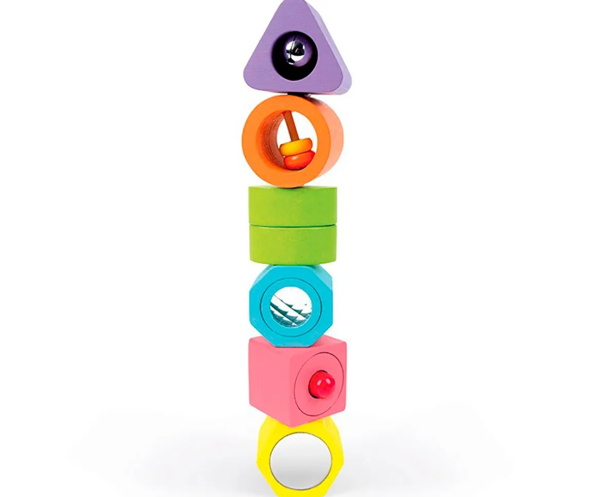 Puzzle Encajable Con Figuras Sensoriales