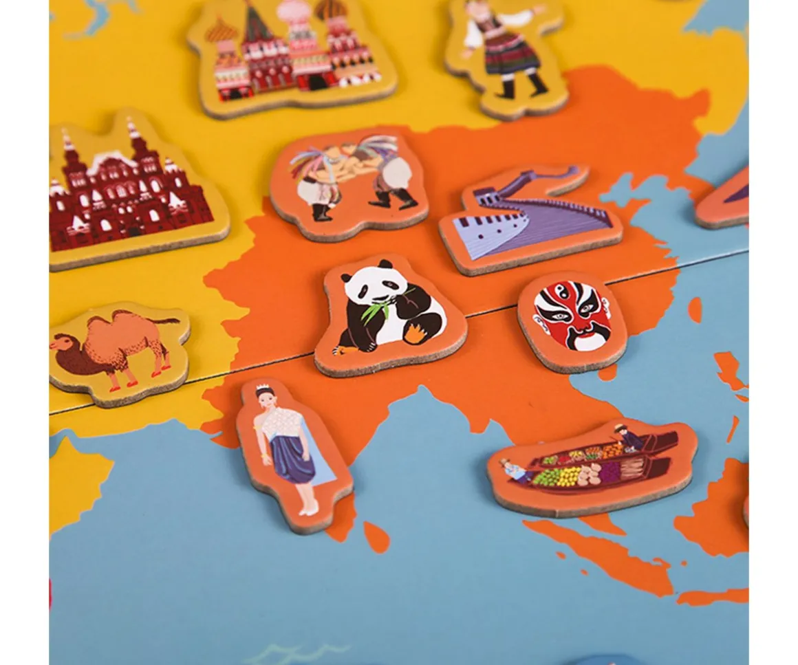 Puzzle Magnético Mapa Del Mundo