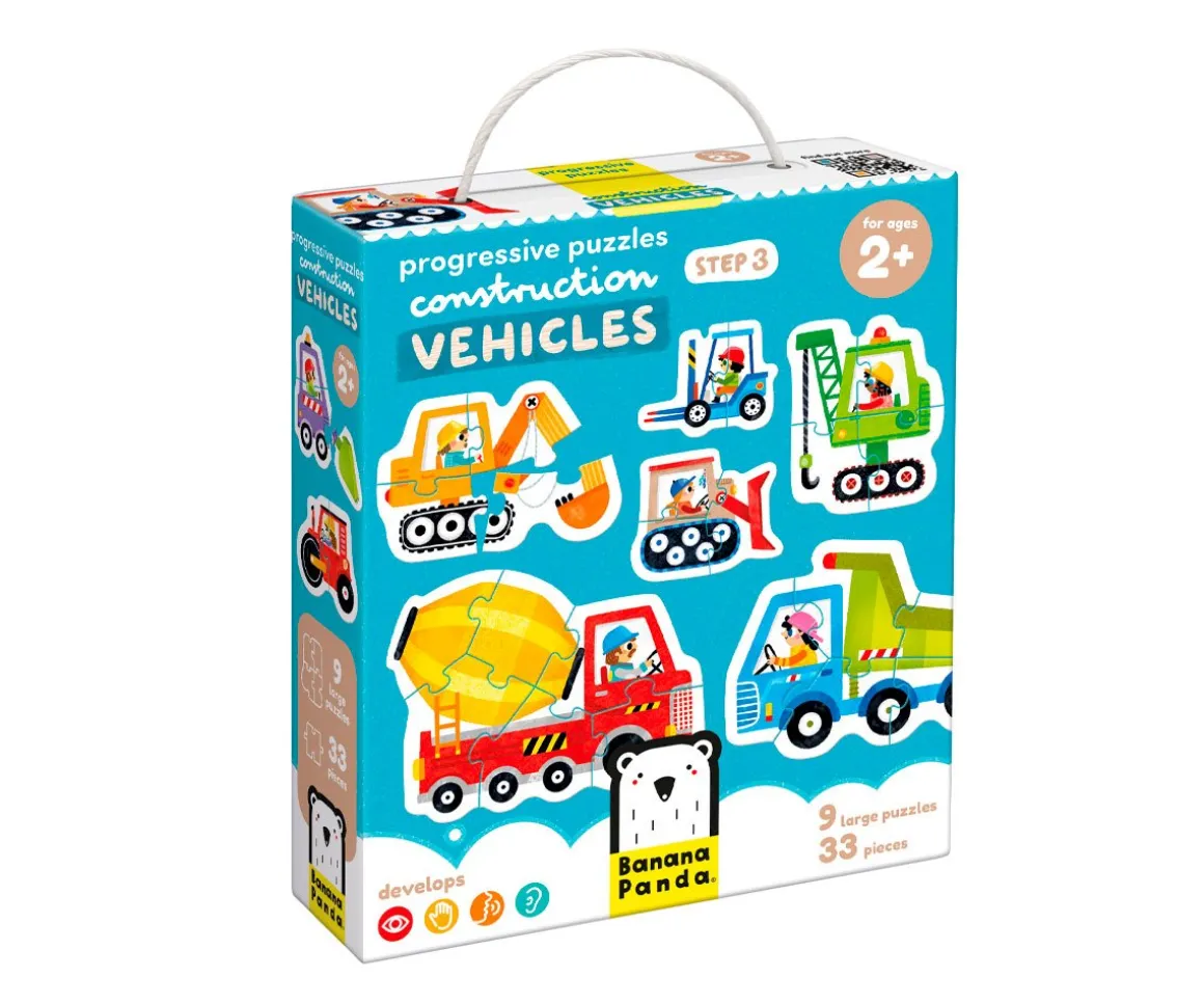 Puzzle Progressive Construction Vehicles