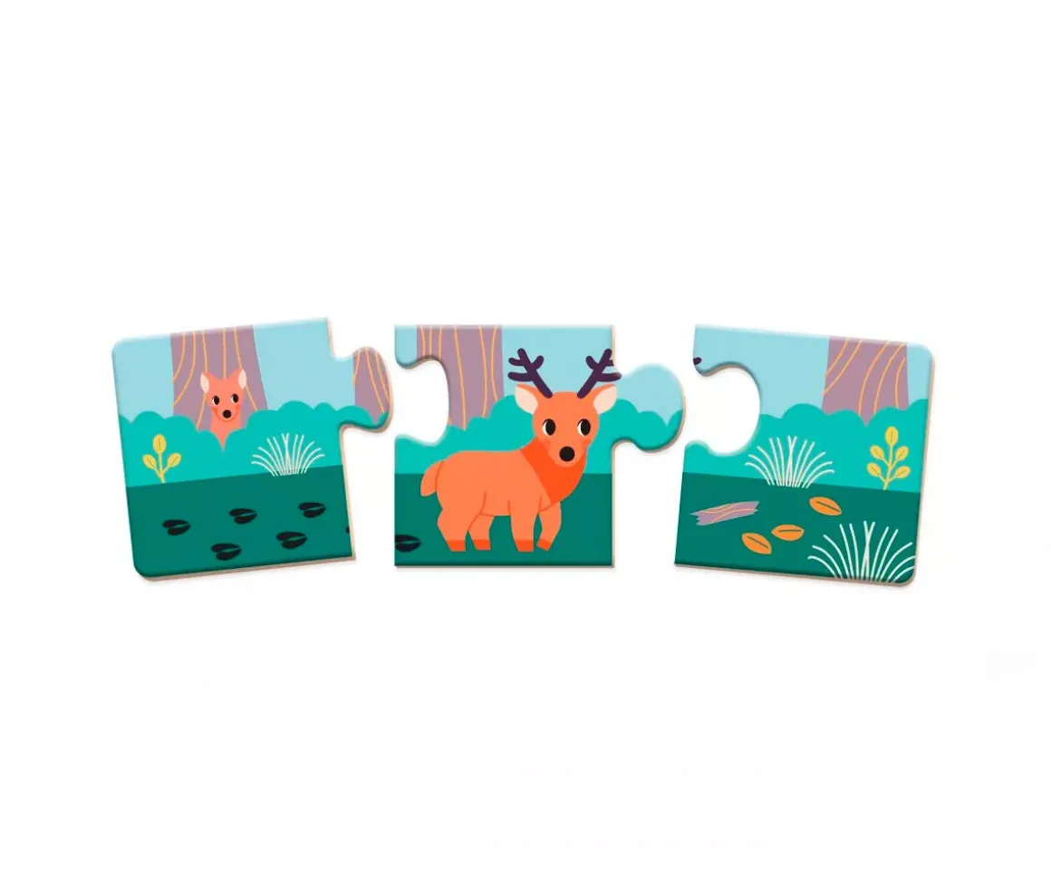 Puzzles Huellas de Animales