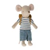 Ropa y Mochila Marrón para Ratón Hermano Mayor